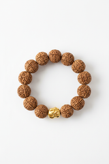 Rudra Stone Bracelet luxury men's natural rudraksha spiritual bracelet centered on white background