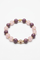 Harmony Stone Bracelet luxury feminine spiritual gemstone bracelet centered on white background