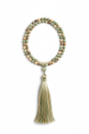 Le Zen Mala luxury hand-knotted gemstone mala necklace centered on white background